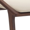 Juego de 2 sillas de comedor diseño moderno en madera y polipiel beige Hays Oferta