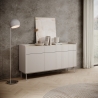 Aparador moderno beige para sala de estar con 3 cajones y 3 puertas Bitter Promoción