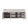 Aparador moderno beige para sala de estar con 3 cajones y 3 puertas Bitter Oferta