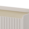 Aparador moderno beige para sala de estar con 3 cajones y 3 puertas Bitter Rebajas