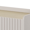 Aparador moderno beige para sala de estar con 3 cajones y 3 puertas Bitter Rebajas