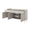 Aparador moderno beige para sala de estar con 3 cajones y 3 puertas Bitter Catálogo