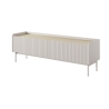 Mueble de TV bajo moderno 2 puertas abatibles beige 153x50x38 Bitter Rebajas