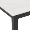 Mesa de comedor extensible moderna 90x160-400 efecto mármol Harper Oferta