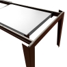 Mesa de comedor extensible moderna 90x160-400 efecto mármol Harper Modelo