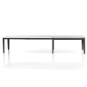 Mesa de comedor extensible moderna 90x160-400 efecto mármol Harper Elección