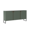 Aparador para salón y cocina de 3 puertas 184x40x90cm diseño contemporáneo Madrid Descueto