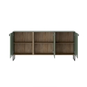 Aparador para salón y cocina de 3 puertas 184x40x90cm diseño contemporáneo Madrid Rebajas