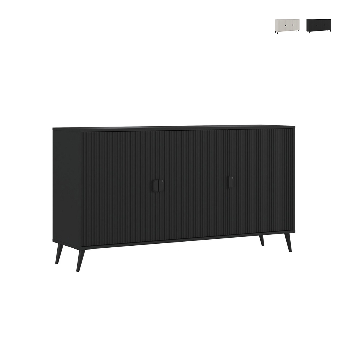 Aparador moderno 3 puertas batientes 153x88x49cm Danielle Promoción Aparador moderno 3 puertas batientes 153x88x49cm Danielle Promoción