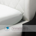 Sábana ajustable para cama matrimonial 160x200 cm algodón blanco Toronto Oferta