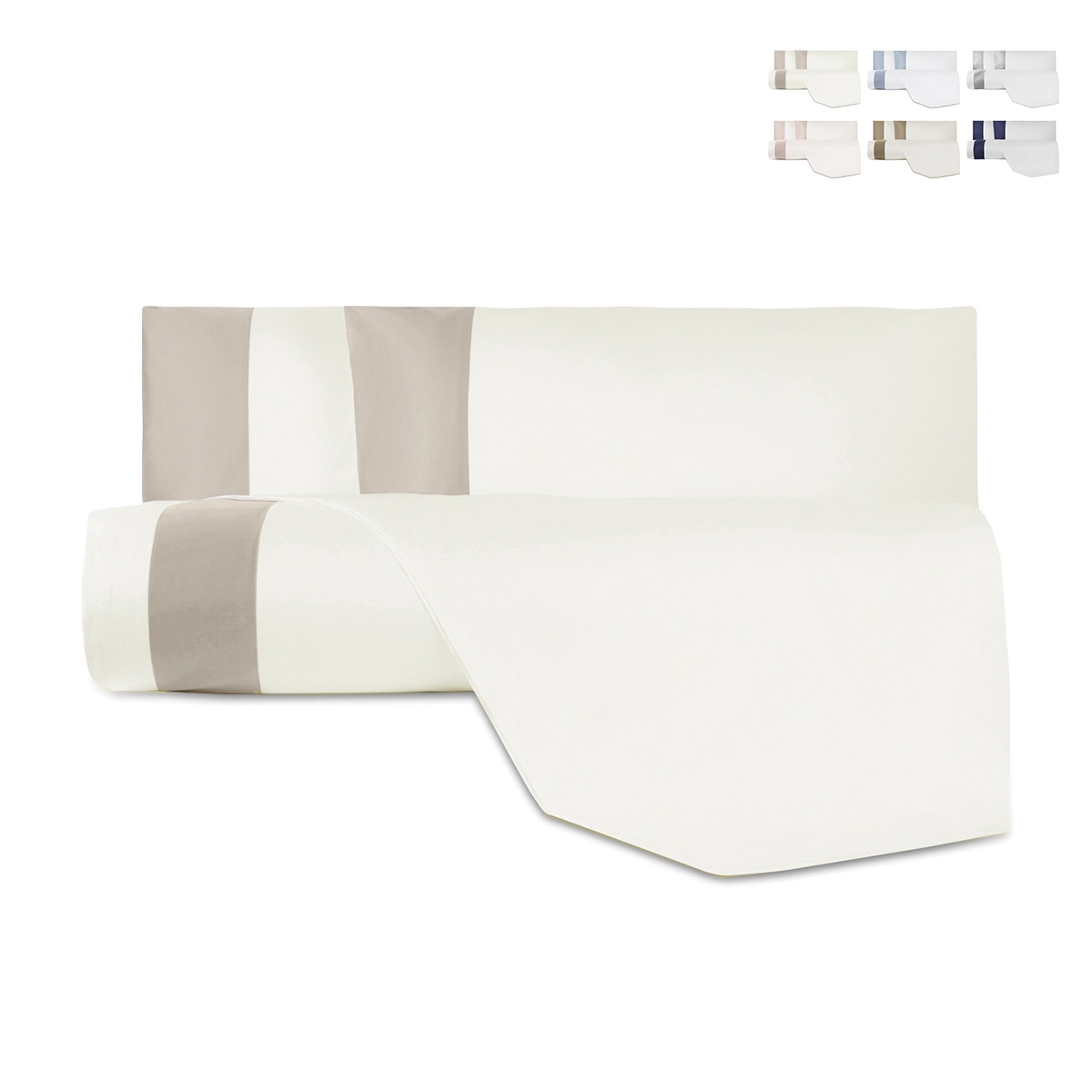 Juego de funda nórdica para cama de matrimonio en algodón y satén Heritage Promoción Juego de funda nórdica para cama de matrimonio en algodón y satén Heritage Promoción