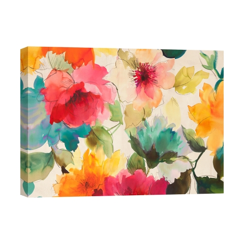 Cuadro con impresión floral sobre lienzo Harmonic Spring Kelly Parr Promoción