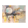 Cuadro abstracto colorido impresión sobre lienzo moderno Tramonto di luna Lucas Oferta