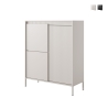 Aparador alto de diseño con armario de 3 puertas para sala de estar o entrada Kergi Promoción