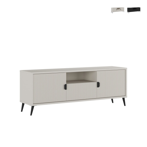 Mueble bajo para TV de salón con 2 puertas y cajón 153x40x61 Danielle Promoción