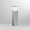Baliza de luz para jardín exterior en metal plateado h60cm Booster Venta