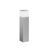 Baliza de luz para jardín exterior en metal plateado h60cm Booster Oferta