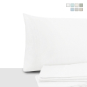 Juego de 2 fundas para almohadas 50x80 cm de algodón percal con solapa Miami Promoción