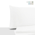 Juego de 2 fundas para almohadas 50x80 cm de algodón percal con solapa Miami Promoción