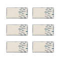 Set de 6 platos rectangulares de cerámica para servir 29x15 cm Marechiaro Promoción