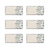 Set de 6 platos rectangulares de cerámica para servir 29x15 cm Marechiaro Promoción