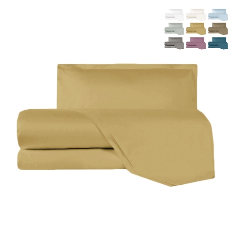 Juego de sábanas completas para cama individual con funda de almohada de satén Argentario Promoción