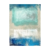 Cuadro impreso en lienzo abstracto moderno beige azul Magic Sea Ludwig Maun Oferta