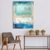 Cuadro impreso en lienzo abstracto moderno beige azul Magic Sea Ludwig Maun Venta
