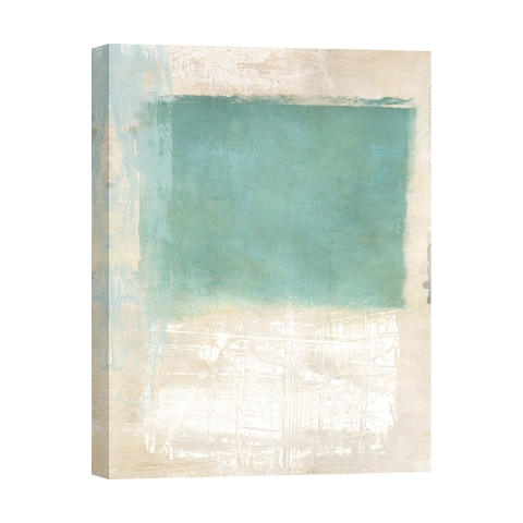 Impresión en lienzo cuadro moderno abstracto beige azul Libra I Ludwig Maun Promoción