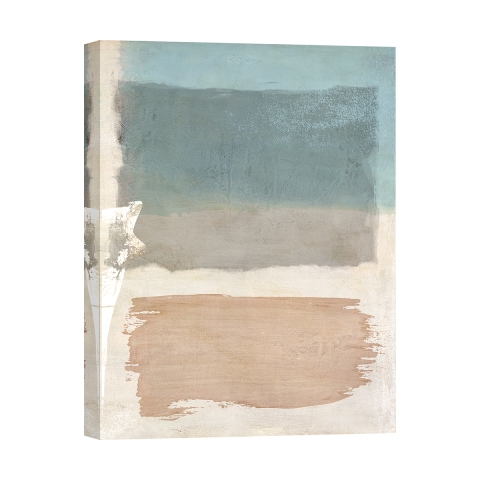 Cuadro en lienzo abstracto tonos beige y azul Libra II Ludwig Maun Promoción