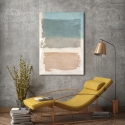 Cuadro en lienzo abstracto tonos beige y azul Libra II Ludwig Maun Venta