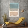 Cuadro en lienzo abstracto tonos beige y azul Libra II Ludwig Maun Venta