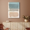 Cuadro en lienzo abstracto tonos beige y azul Libra II Ludwig Maun Rebajas