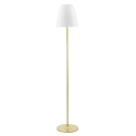 Lámpara de pie en metal dorado con difusor de vidrio blanco Ares PT Oferta
