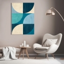 Cuadro abstracto geométrico impresión en lienzo Deep Waters Sandro Nava Venta