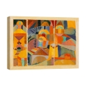 Lienzo de arte geométrico abstracto Temple Gardens Paul Klee Promoción