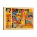 Lienzo de arte geométrico abstracto Temple Gardens Paul Klee Promoción