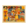 Lienzo de arte geométrico abstracto Temple Gardens Paul Klee Oferta
