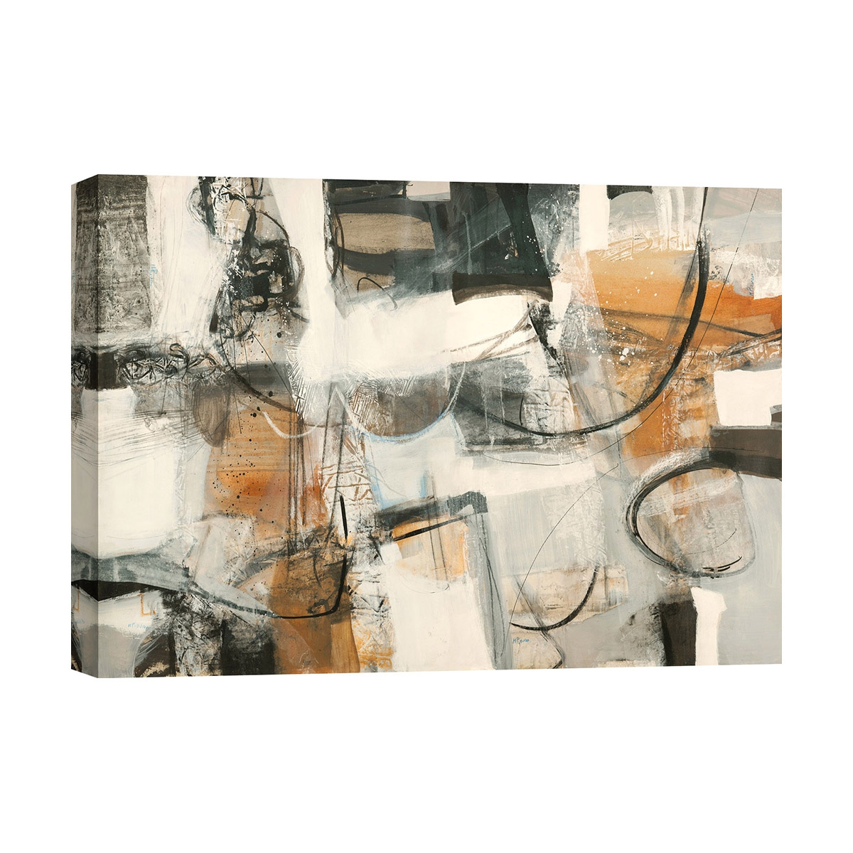 Cuadro abstracto de textura impresión sobre lienzo Leggere dentro Maurizio Piovan Promoción