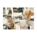 Cuadro abstracto de textura impresión sobre lienzo Leggere dentro Maurizio Piovan Oferta