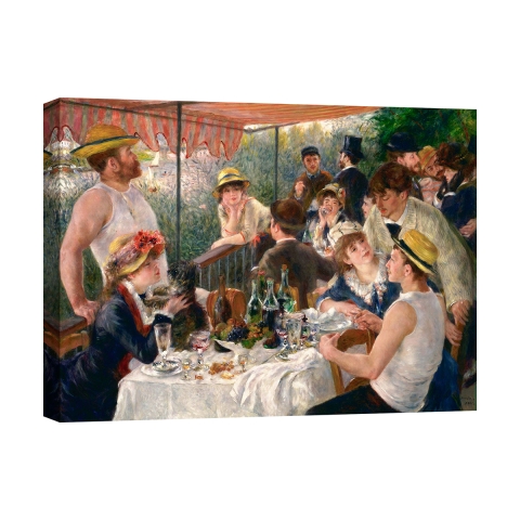 Cuadro impresionista impresión sobre lienzo Luncheon of the Boating Party Renoir Promoción