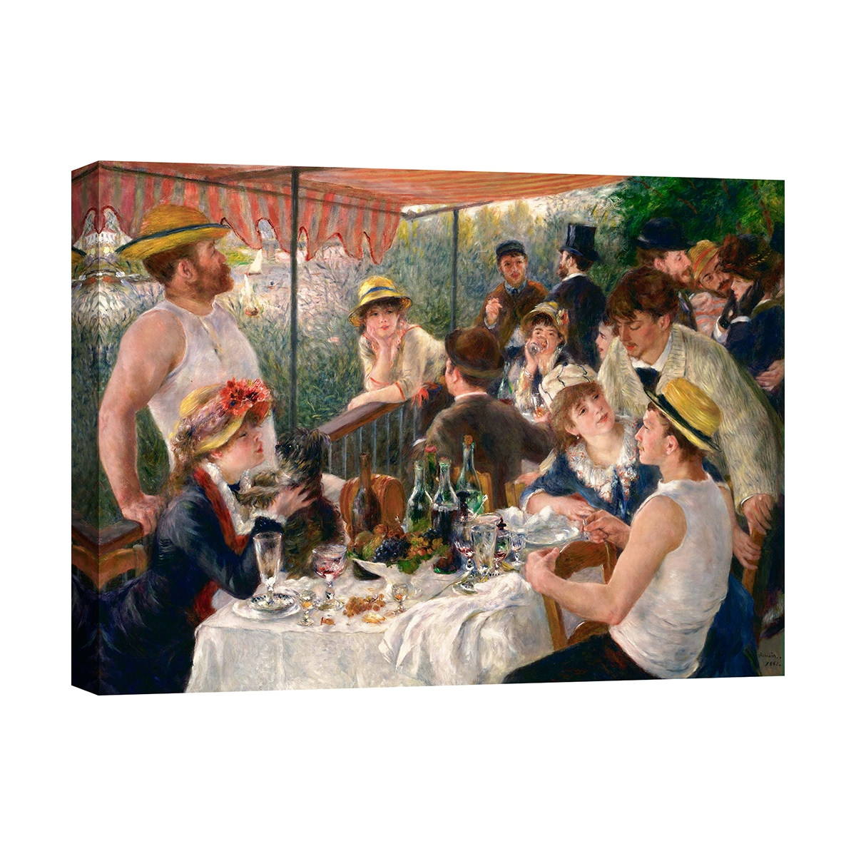 Cuadro impresionista impresión sobre lienzo Luncheon of the Boating Party Renoir Promoción