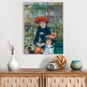 Impresión impresionista en lienzo Le due sorelle (sulla terrazza) Renoir Rebajas