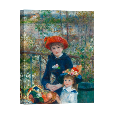 Impresión impresionista en lienzo Le due sorelle (sulla terrazza) Renoir Promoción
