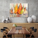 Cuadro moderno impreso en lienzo con barcos, Regata di colori Luigi Florio Rebajas