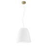 Lámpara colgante de metal dorado con difusor de vidrio Ares L1 Venta