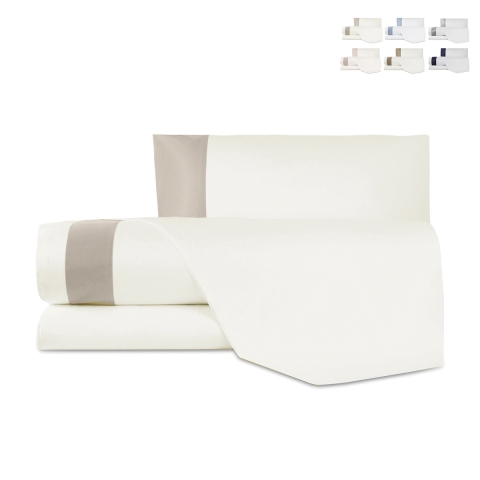 Juego de cama individual con sábanas y funda de almohada de algodón y satén Heritage Promoción
