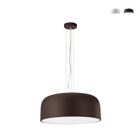 Lámpara colgante con difusor redondo de 52 cm en metal Bistrot Promoción