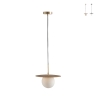 Lámpara colgante de metal con difusor de vidrio 30cm Chaplin LS1 Promoción