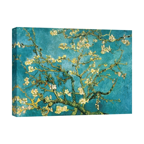 Impresionismo en lienzo "Mandorlo en flor" por Vincent van Gogh Promoción